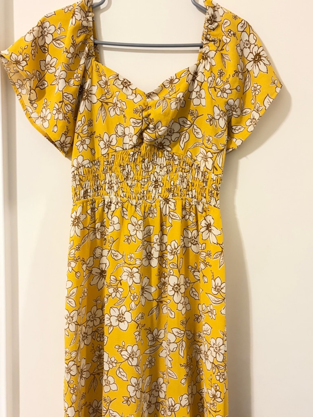 Girls' Yellow Floral Sundress  Dress